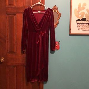 A New Day Velvet Wrap Dress